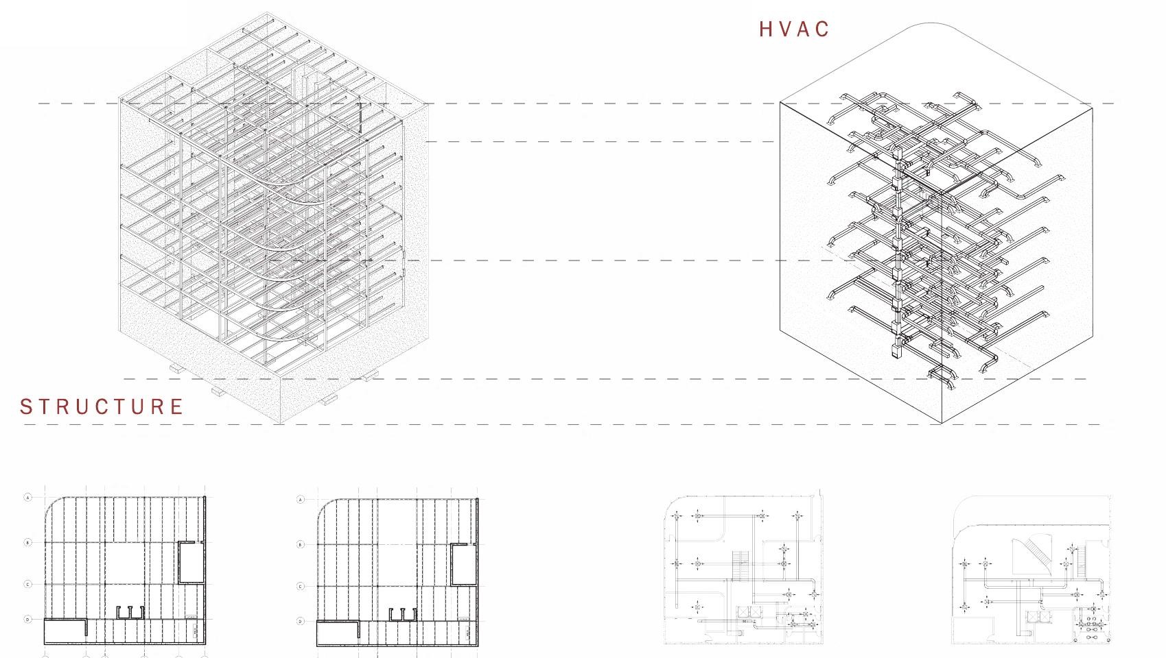 Structure · MEP isometric